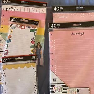 Happy planner blank notes